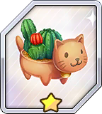 ★ Cactus in a Cat Pot -  Rank 3